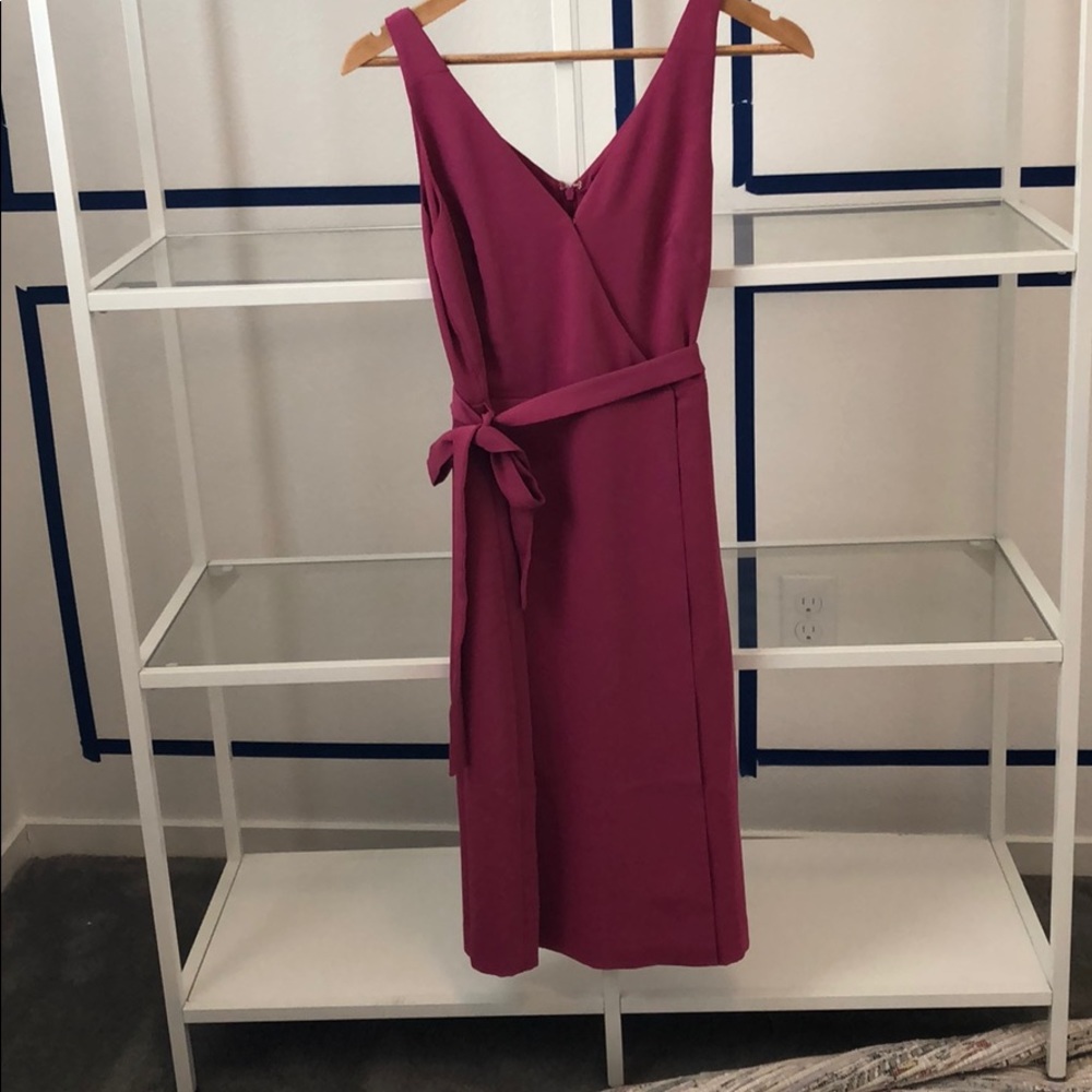Ann Taylor Purple Midi Dress